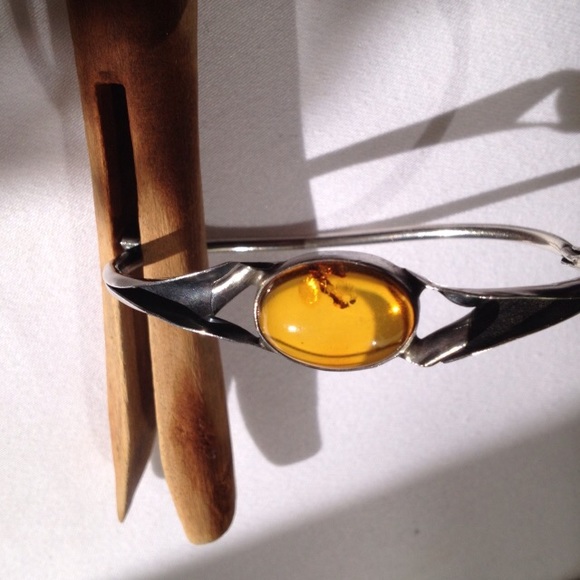 ☀️Sterling Silver Baltic Amber Bracelete☀️ - Picture 2 of 8